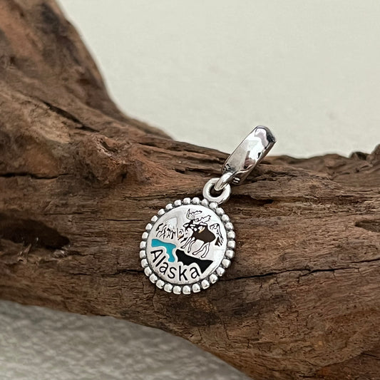 Alaska Moose Exclusive Dangle Charm Pendant for Pandora Bracelet