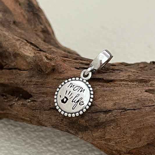 Mom Life for Mother Exclusive Dangle Charm Pendant for Pandora Bracelet