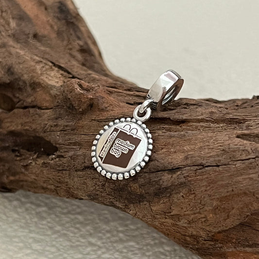 Bloomingdale's Medium Brown Bag Exclusive Dangle Charm Pendant for Pandora Bracelet