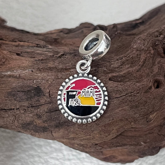 Miami Beach Exclusive Dangle Charm Pendant for Pandora Bracelet