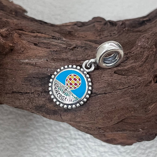Centralia Pennsylvania Hot Air Balloon Exclusive Dangle Charm Pendant for Pandora Bracelet