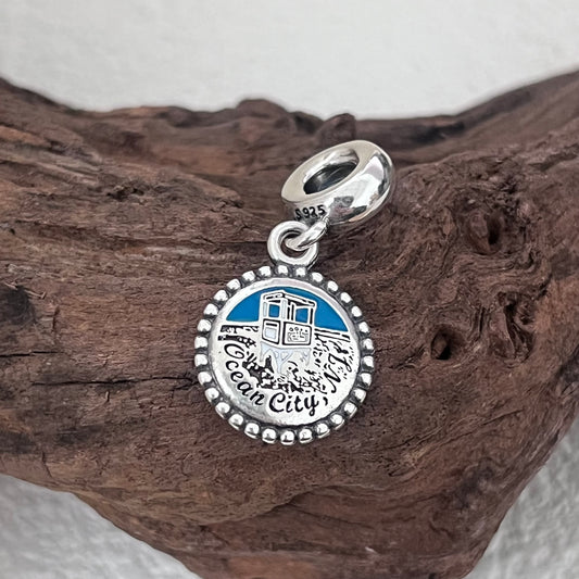 Ocean City NJ New Jersey Exclusive Dangle Charm Pendant for Pandora Bracelet