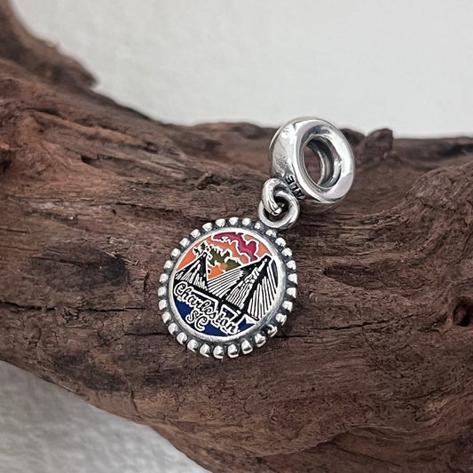 Charleston SC Exclusive Dangle Charm Pendant for Pandora Bracelet