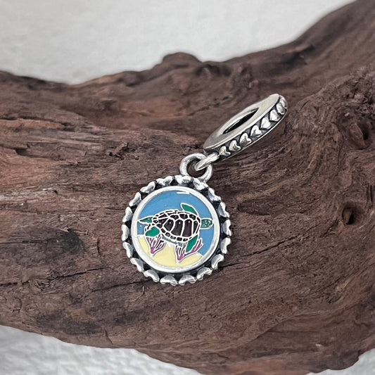 Curacao Sea turtle Exclusive Dangle Charm Pendant for Pandora Bracelet