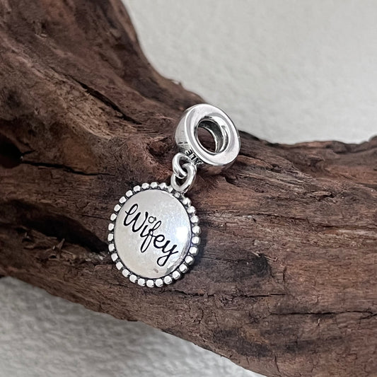 Wifey Exclusive Dangle Charm Pendant for Pandora Bracelet