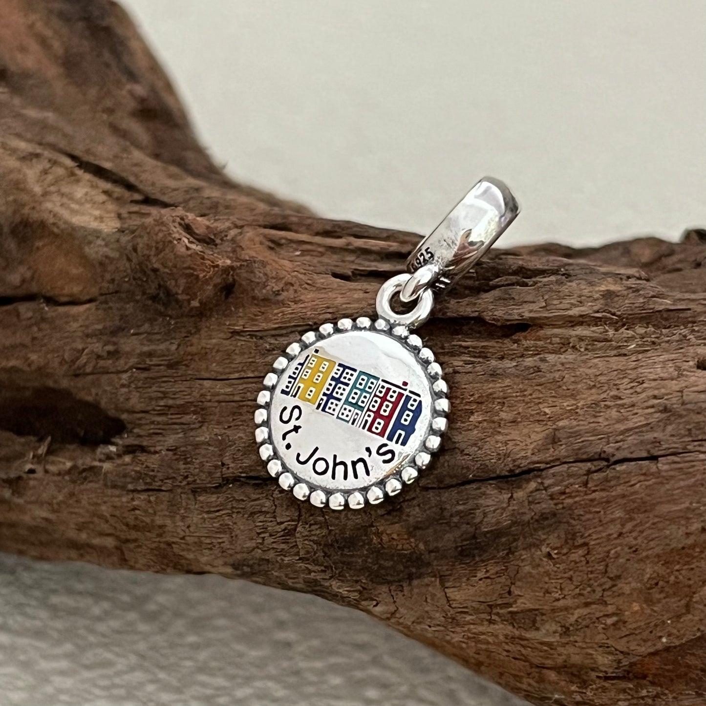 St. John's Rainbow Row Exclusive Dangle Charm Pendant for Pandora Bracelet