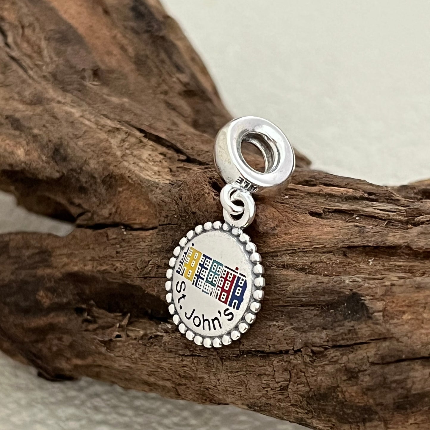 St. John's Rainbow Row Exclusive Dangle Charm Pendant for Pandora Bracelet