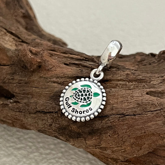 Gulf Shores Sea turtle Exclusive Dangle Charm Pendant for Pandora Bracelet