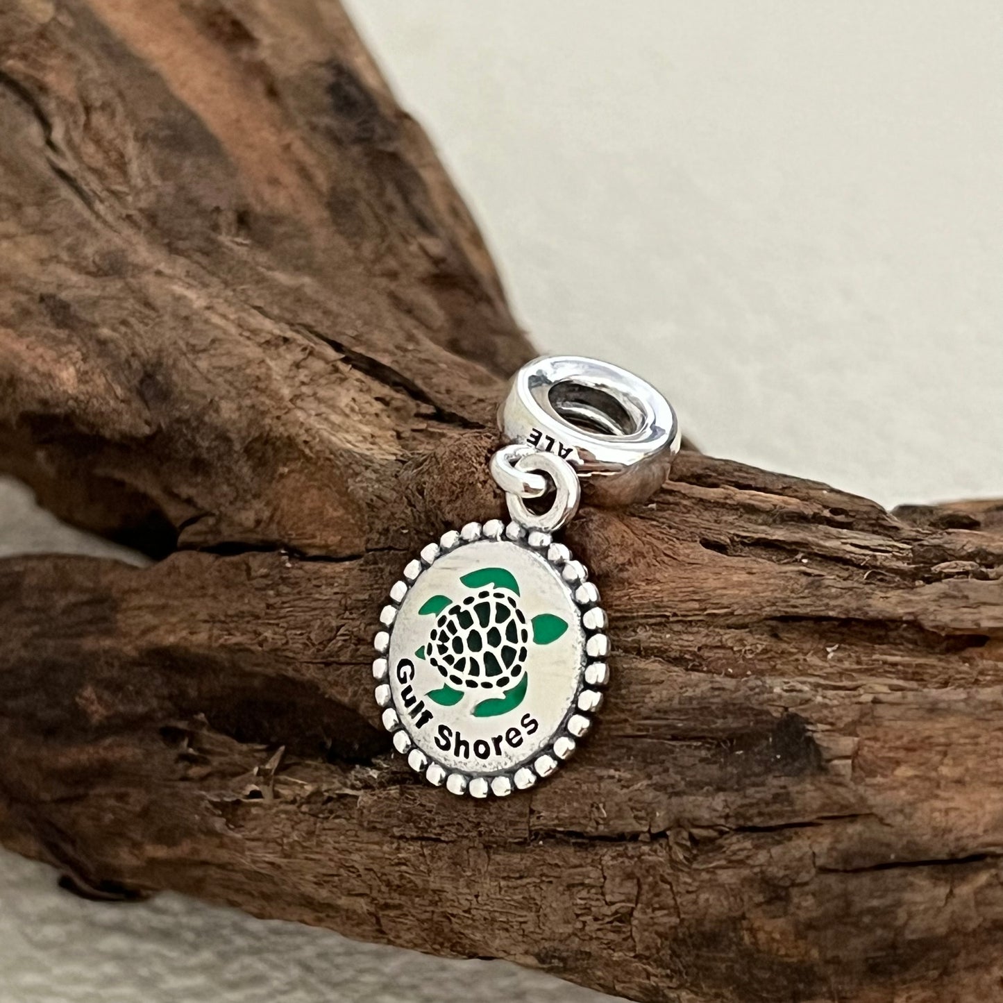 Gulf Shores Sea turtle Exclusive Dangle Charm Pendant for Pandora Bracelet