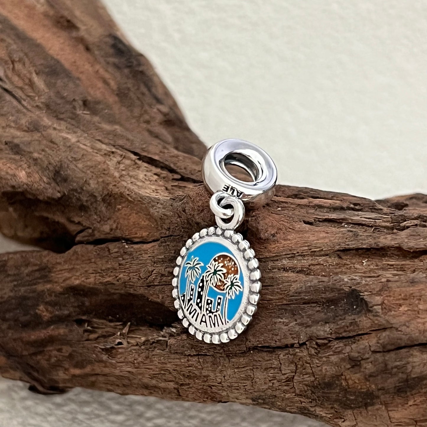 Miami Beach Exclusive Dangle Charm Pendant for Pandora Bracelet