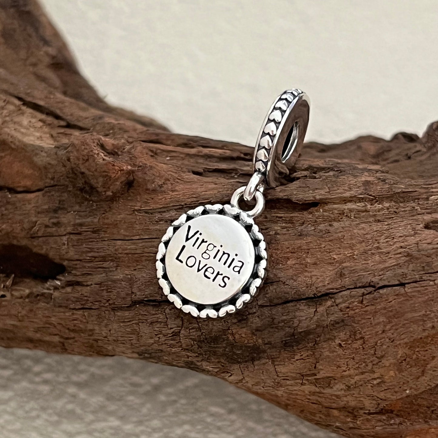 Virginia Lovers USA Exclusive Dangle Charm Pendant for Pandora Bracelet