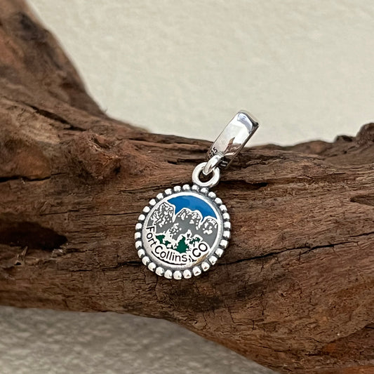 Fort Collins Colorado Exclusive Dangle Charm Pendant for Pandora Bracelet