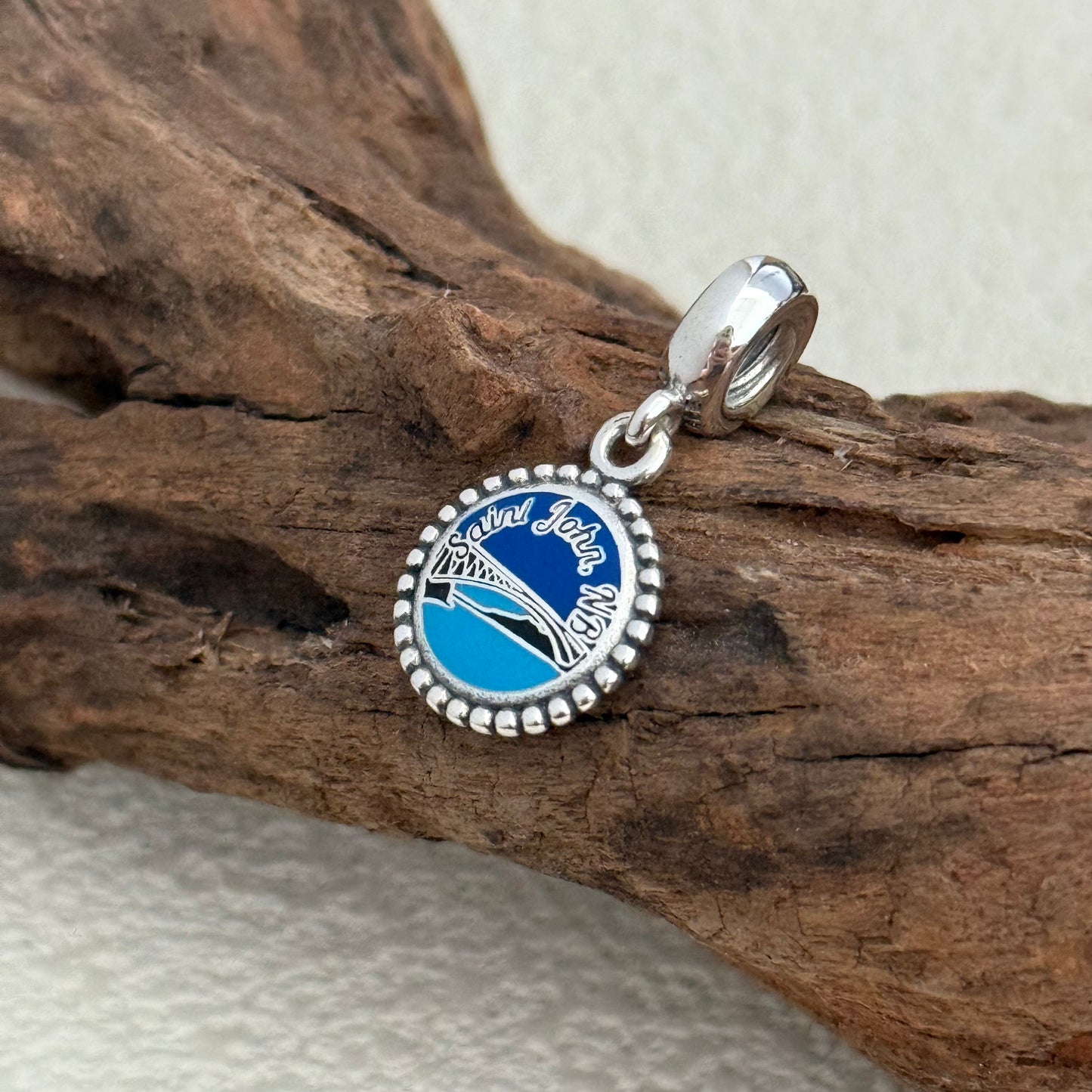 Saint John .NB Falls Bridge Exclusive Dangle Charm Pendant for Pandora Bracelet