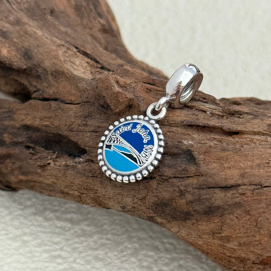 Saint John .NB Falls Bridge Exclusive Dangle Charm Pendant for Pandora Bracelet