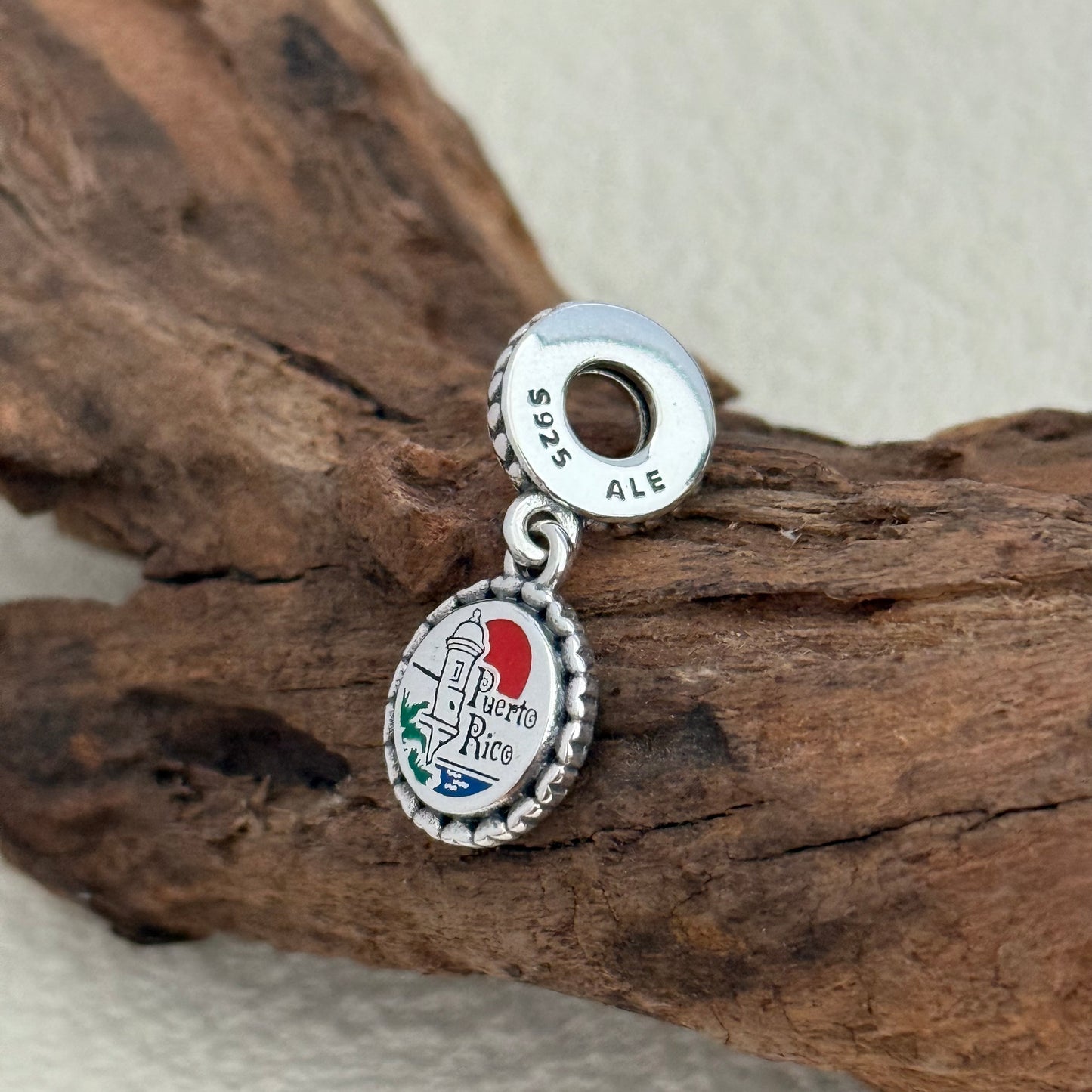 Puerto Rico Beach Sunset Exclusive Dangle Charm for Pandora Bracelet