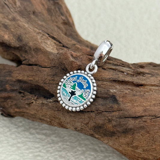 Saint John Whale Tail Exclusive Dangle Charm Pendant for Pandora Bracelet