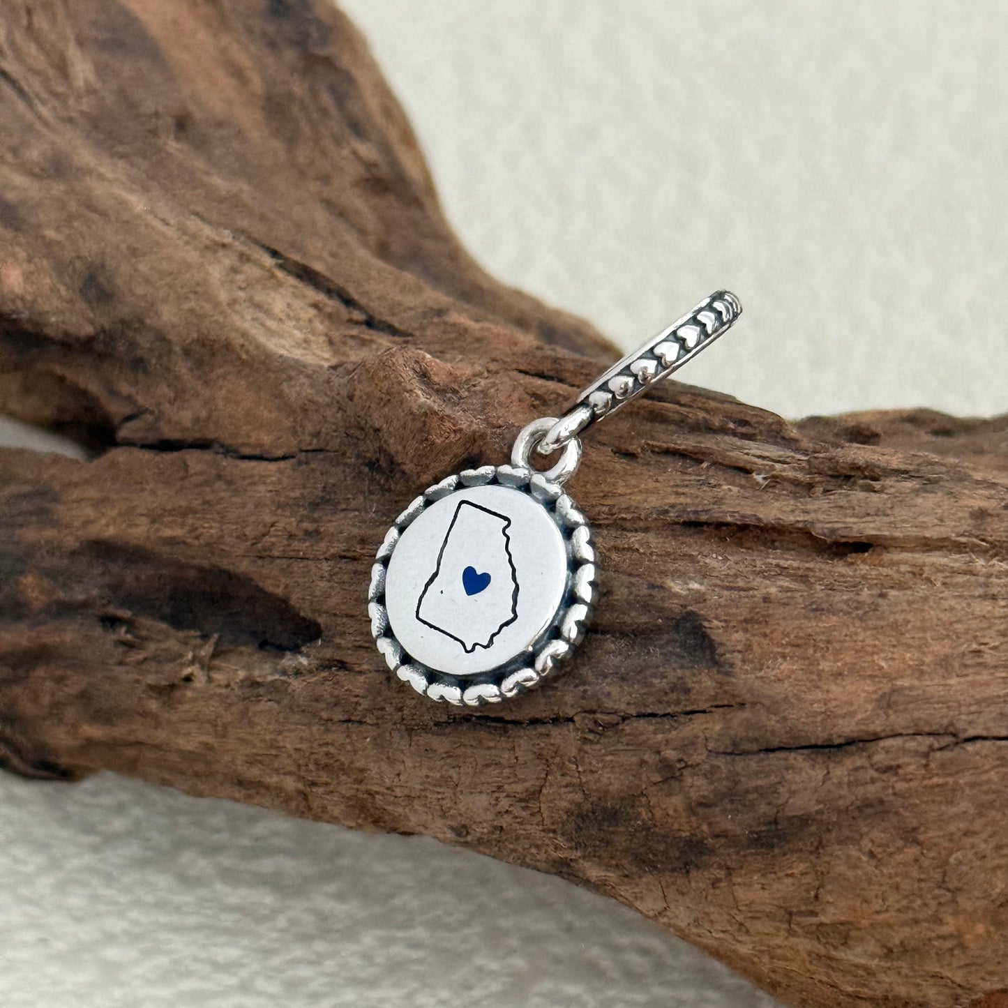 USA Chicago Map Exclusive Dangle Charm for Pandora Bracelet