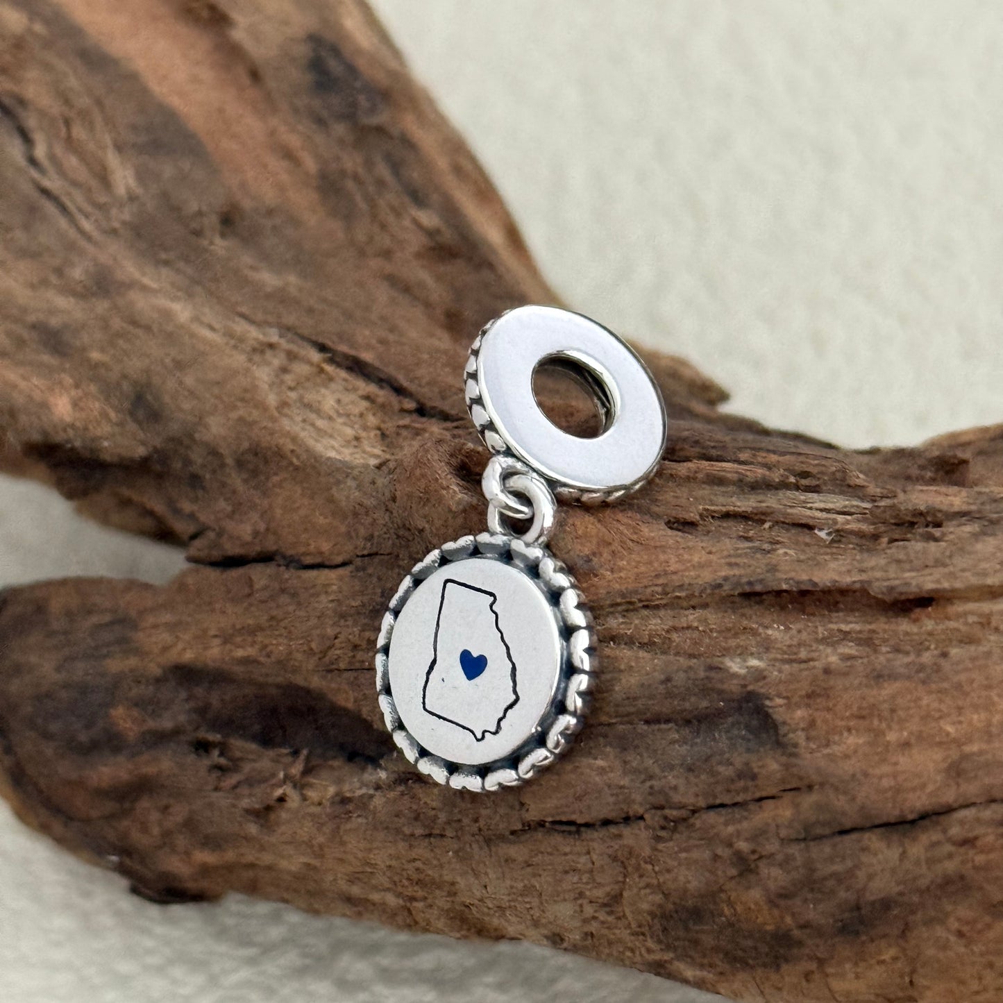 USA Chicago Map Exclusive Dangle Charm for Pandora Bracelet