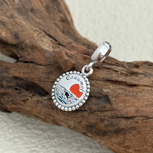 Cozumel Mexico Beach Exclusive Dangle Charm for Pandora Bracelet