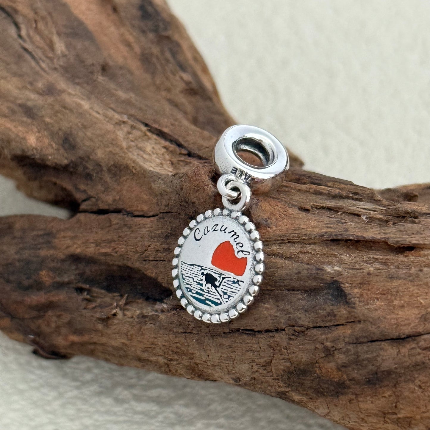 Cozumel Mexico Beach Exclusive Dangle Charm for Pandora Bracelet