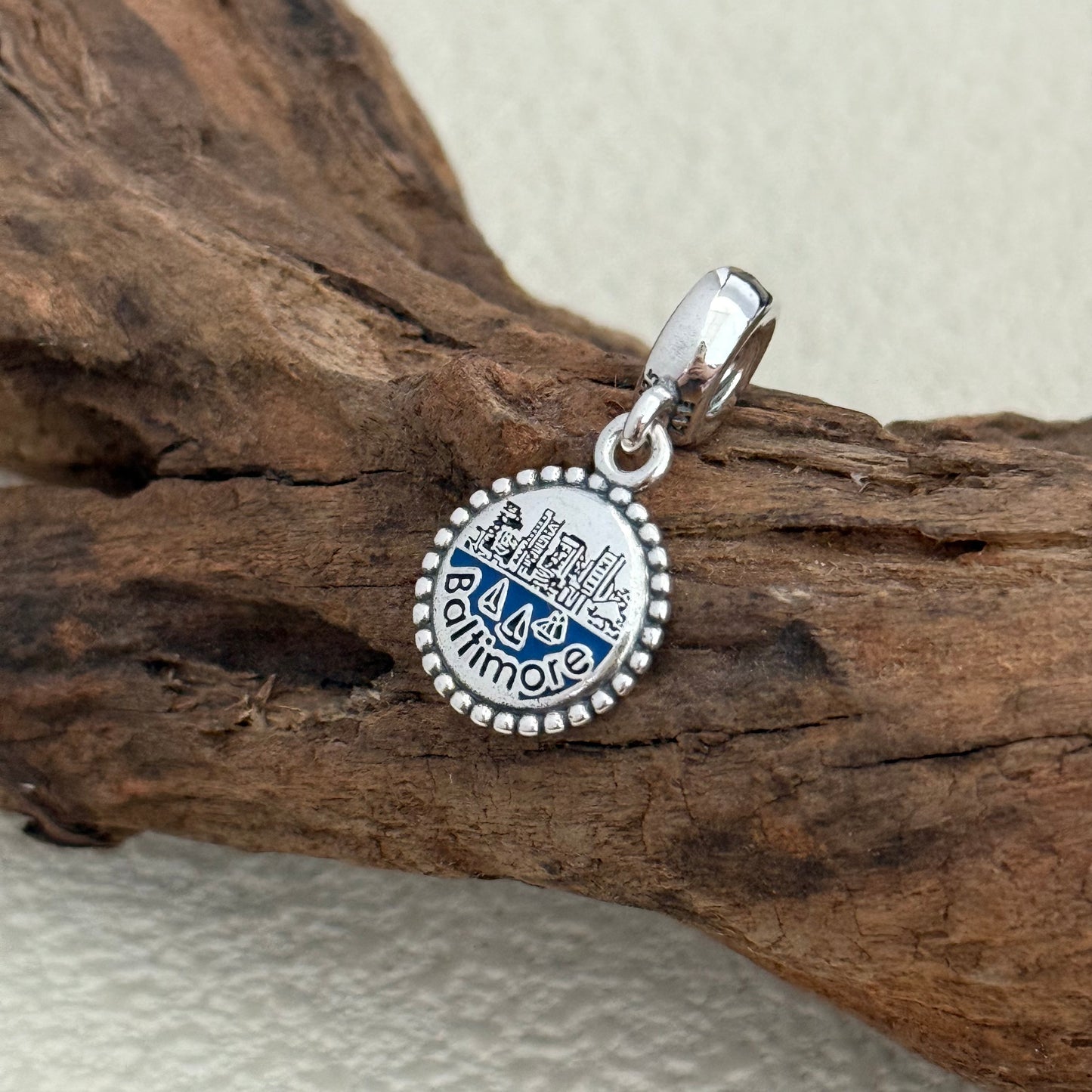 Baltimore Maryland Exclusive Dangle Charm Pendant for Pandora Bracelet