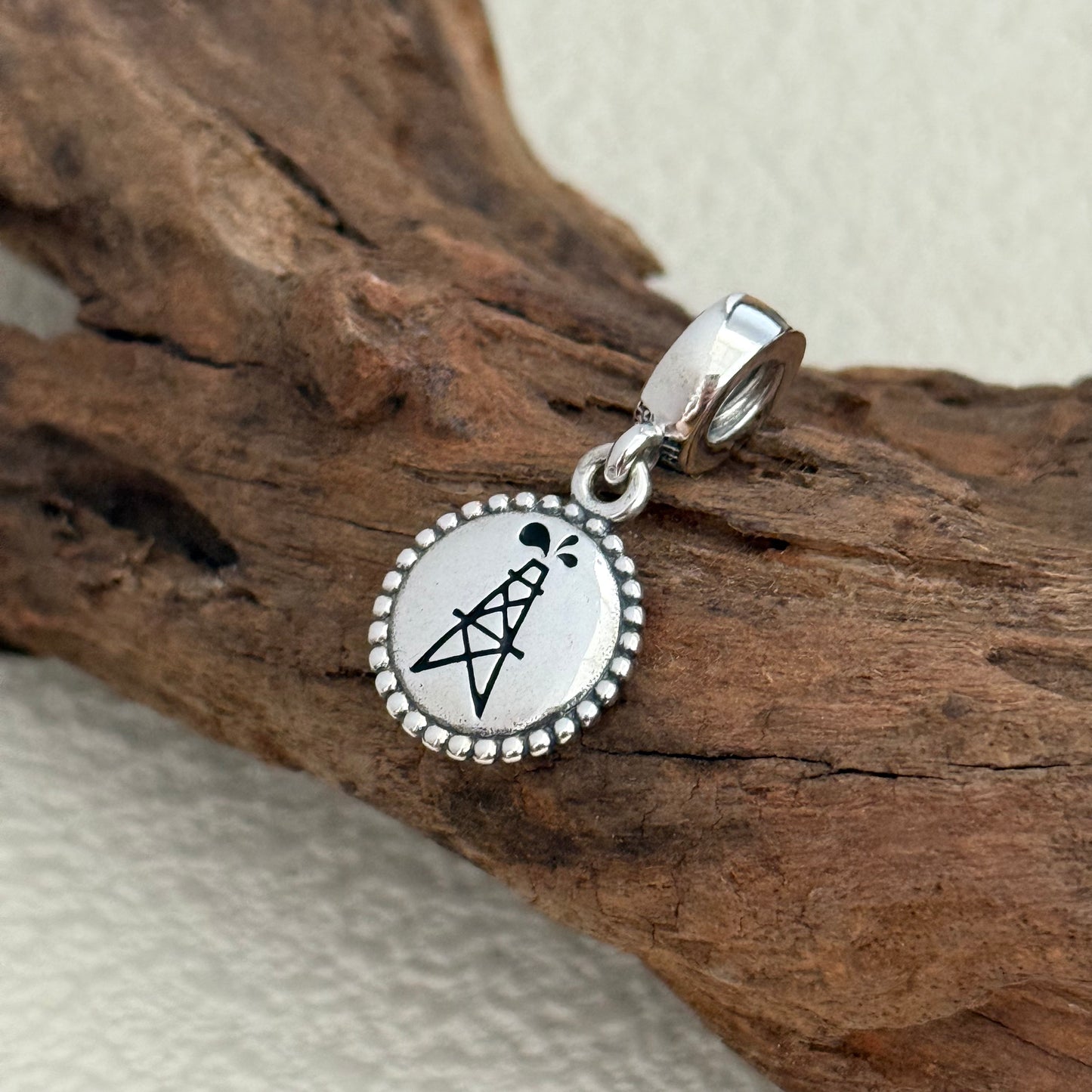 Oil well Exclusive Dangle Charm Pendant for Pandora Bracelet