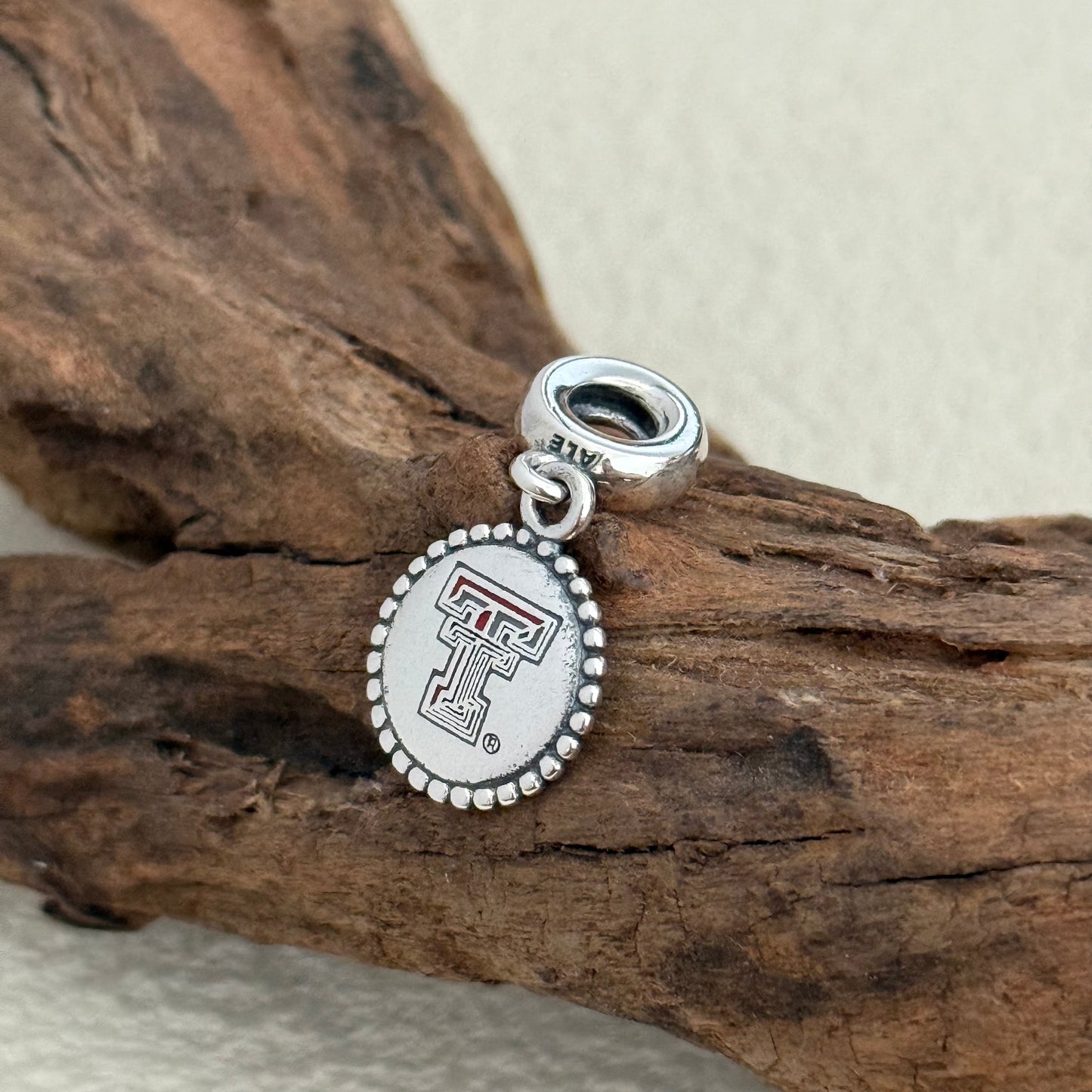 NCAA Texas Tech University Exclusive Dangle Charm Pendant for Pandora Bracelet