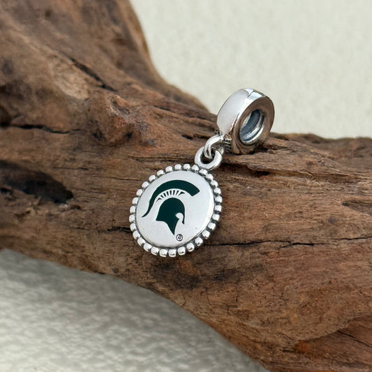 Michigan State Spartans Exclusive Dangle Charm Pendant for Pandora Bracelet