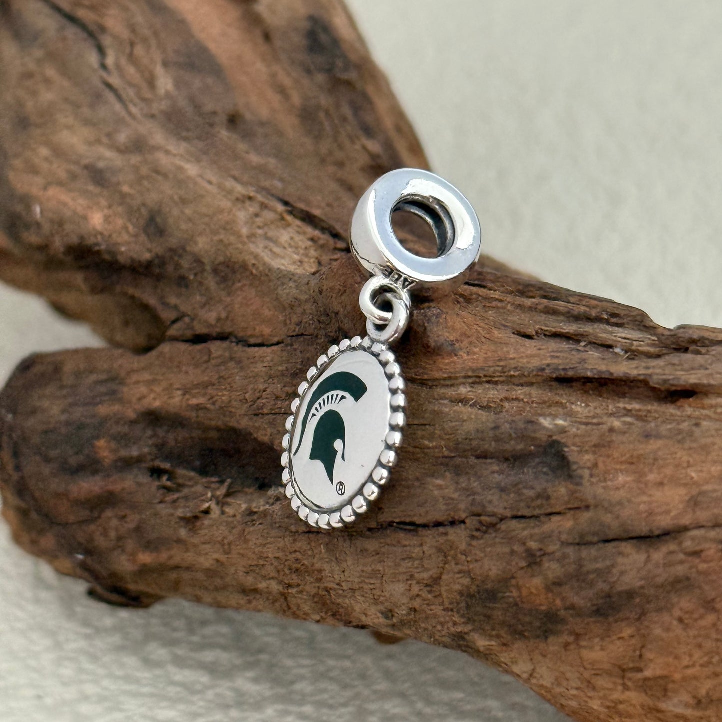 Michigan State Spartans Exclusive Dangle Charm Pendant for Pandora Bracelet