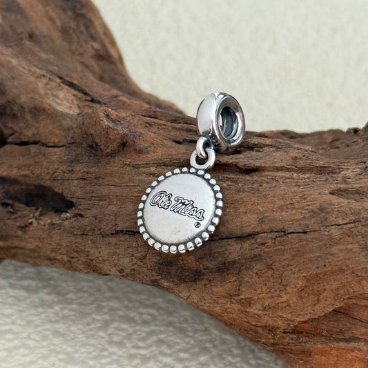 Ole Miss, Mississippi Exclusive Dangle Charm Pendant for Pandora Bracelet