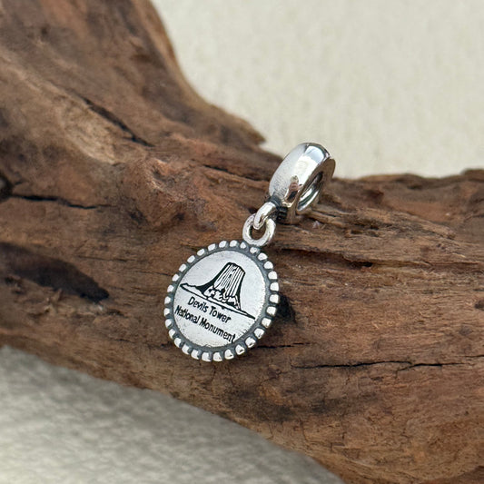 Devils Tower National Monument Exclusive Dangle Charm Pendant for Pandora Bracelet