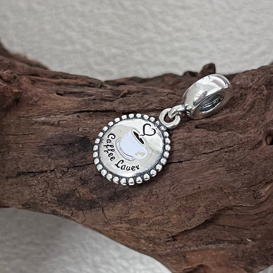Coffee Lover Exclusive Dangle Charm Pendant for Pandora Bracelet