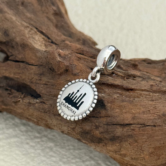 Shanghai City China Travel Exclusive Dangle Charm Pendant for Pandora Bracelet
