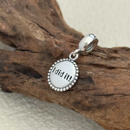 I Did It ！ Exclusive Dangle Charm Pendant for Pandora Bracelet