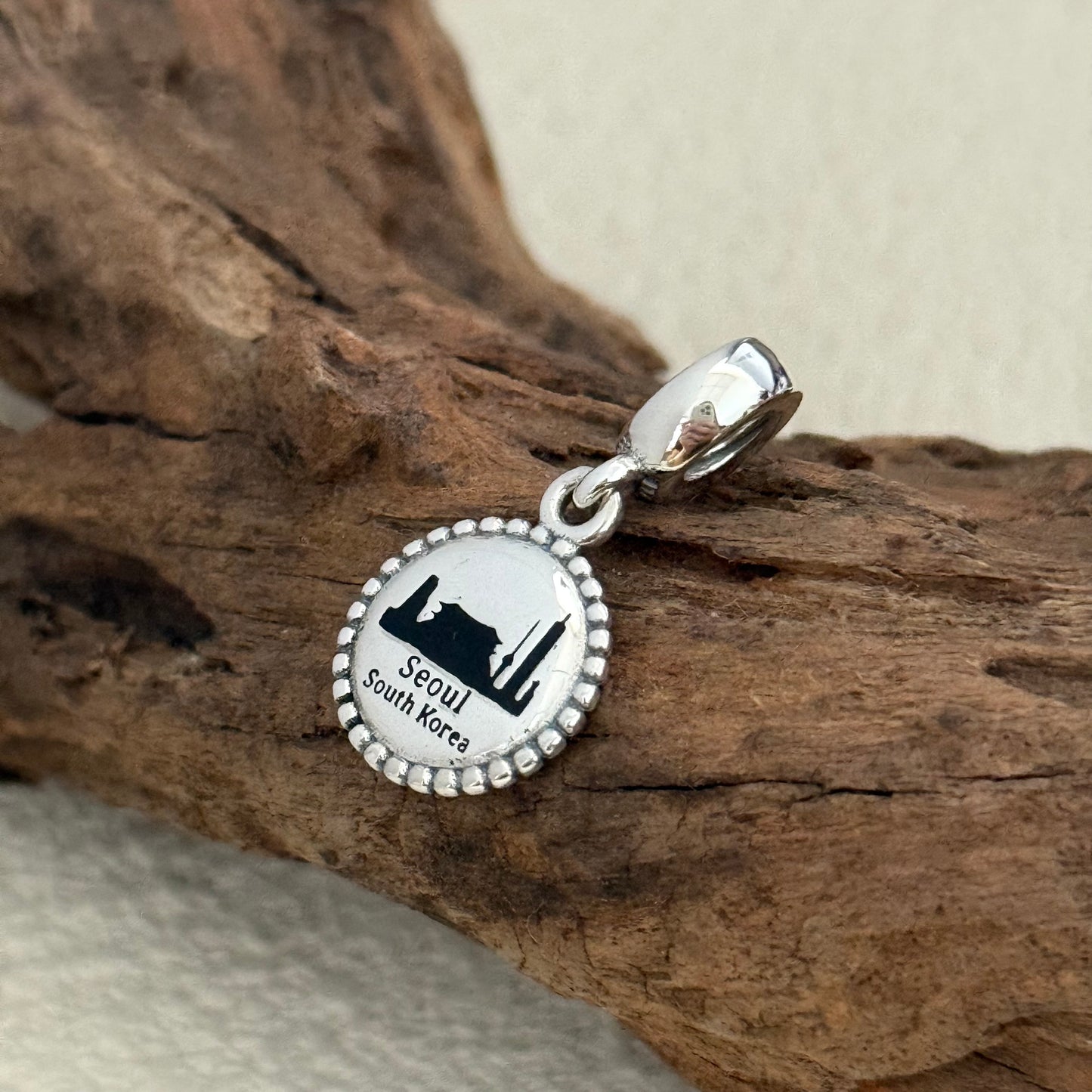 Seoul South Korea Exclusive Dangle Charm Pendant for Pandora Bracelet
