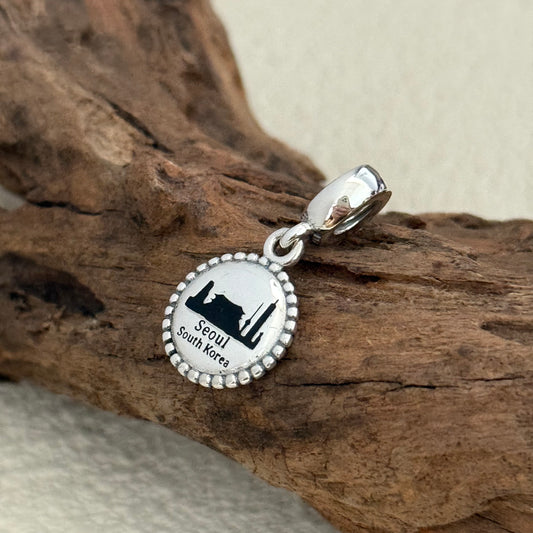 Seoul South Korea Exclusive Dangle Charm Pendant for Pandora Bracelet