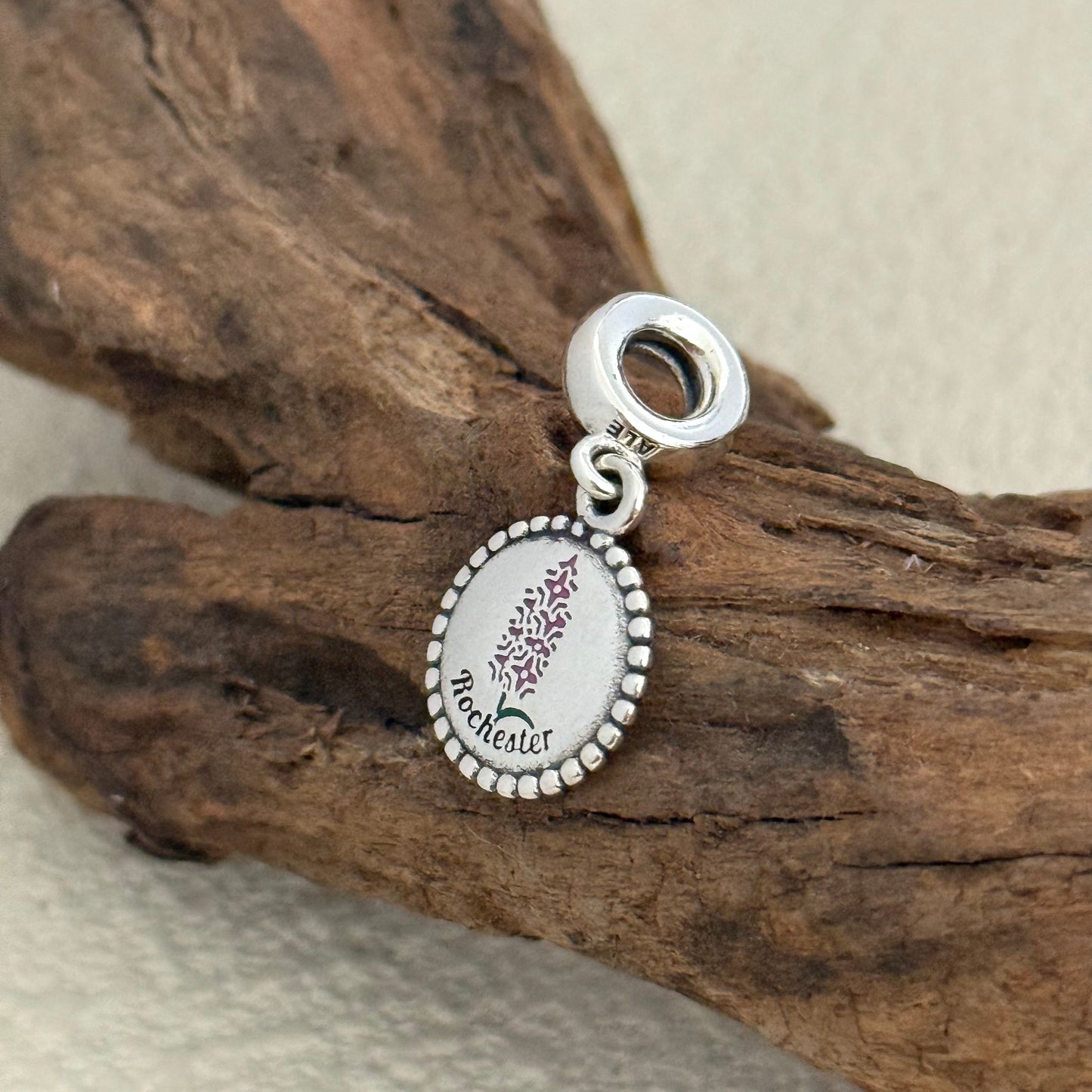 Rochester Flower City Exclusive Dangle Charm Pendant for Pandora Bracelet