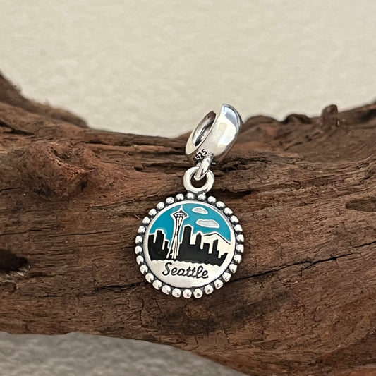 Seattle Space Needle Exclusive Dangle Charm Pendant for Pandora Bracelet