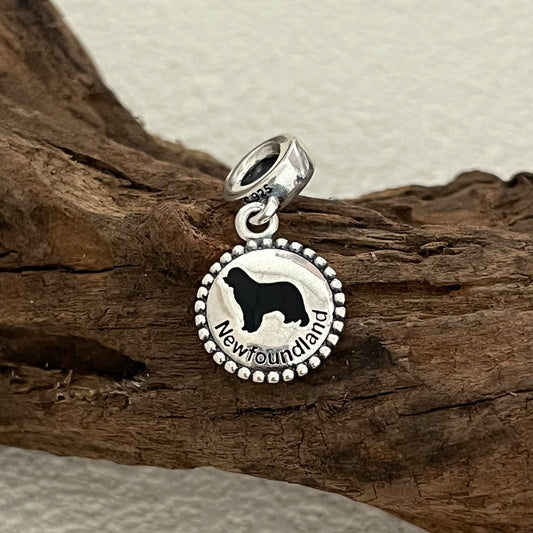 Newfoundland Dog Canada Exclusive Dangle Charm Pendant for Pandora Bracelet