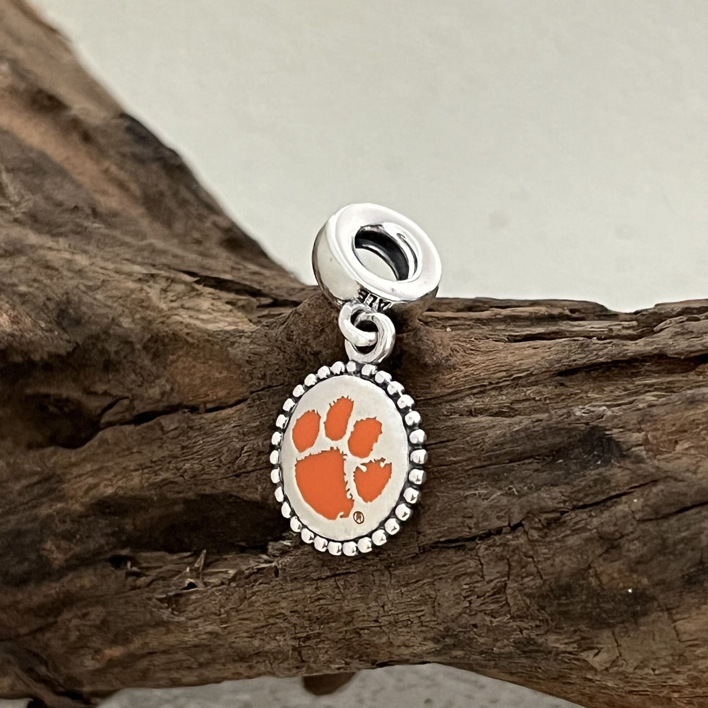 Clemson Tigers NCAA Exclusive Dangle Charm Pendant for Pandora Bracelet