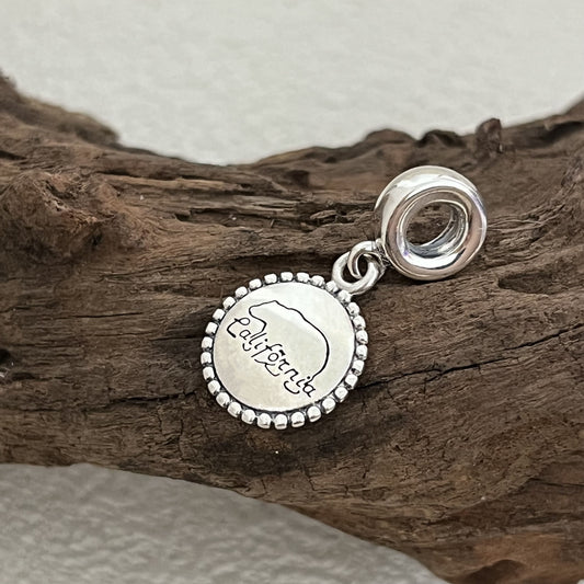 California Bear Exclusive Dangle Charm Pendant for Pandora Bracelet