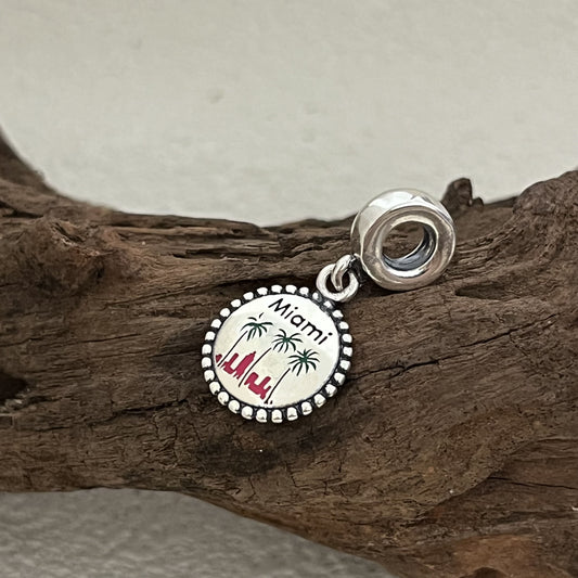 Miami Beach Exclusive Dangle Charm Pendant for Pandora Bracelet