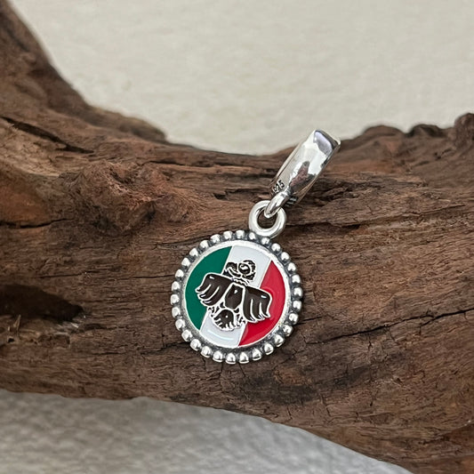 Bandera Mexico Aguila Real Exclusive Dangle Charm Pendant for Pandora Bracelet