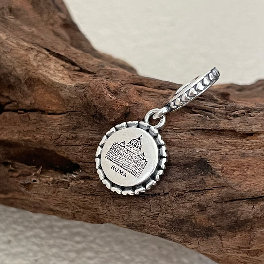 ROMA St. Peters Basilica DI San PIETRO Exclusive Dangle Charm Pendant for Pandora Bracelet