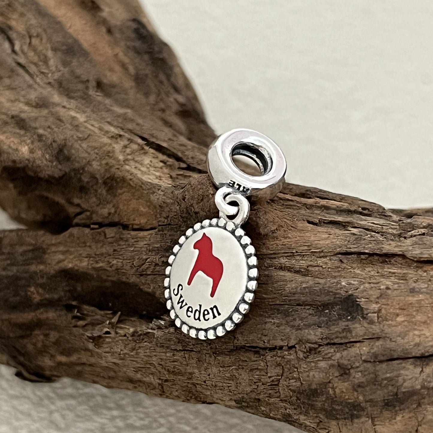 Sweden Dalapferd Dala Horse Exclusive Dangle Charm Pendant for Pandora Bracelet