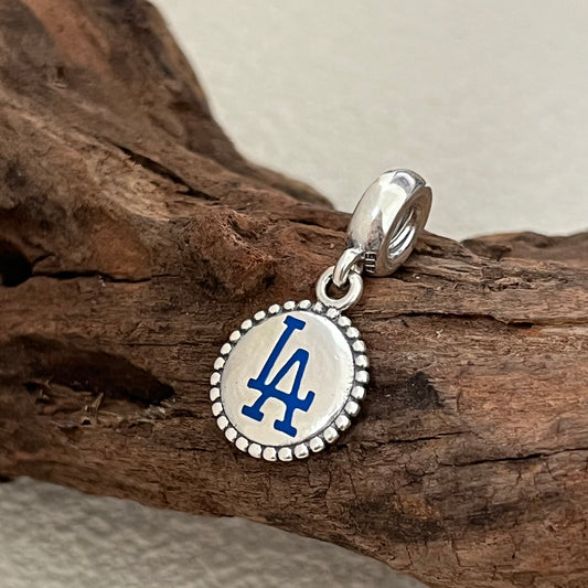 Los Angeles Dodgers Exclusive Dangle Charm Pendant for Pandora Bracelet