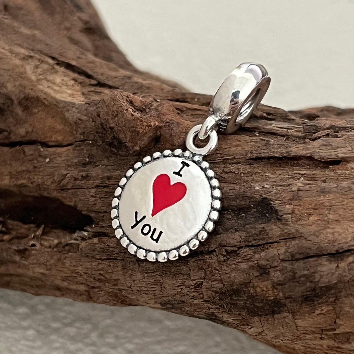 I Love You Exclusive Dangle Charm Pendant for Pandora Bracelet