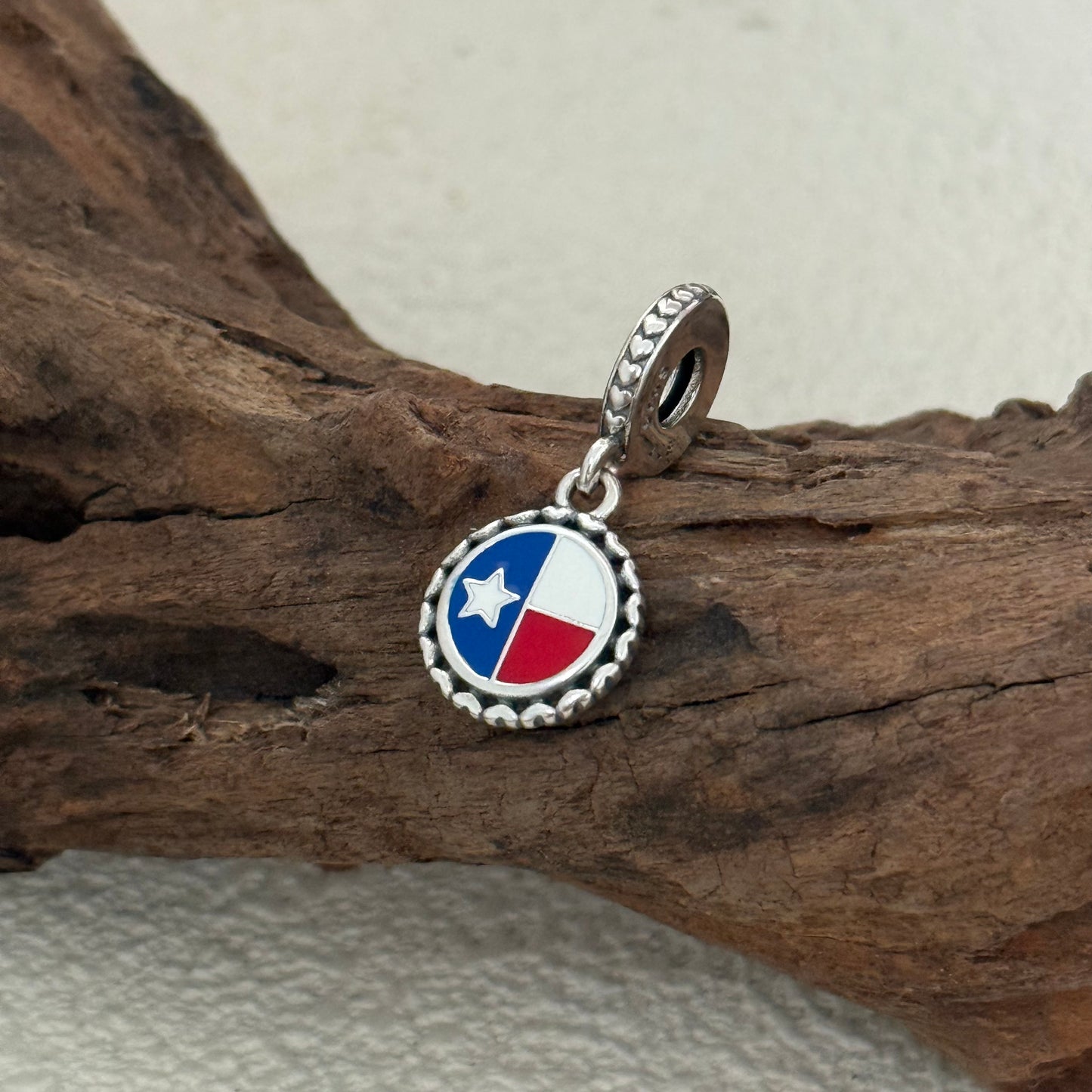 Texas Flag Exclusive Dangle Charm Pendant for Pandora Bracelet