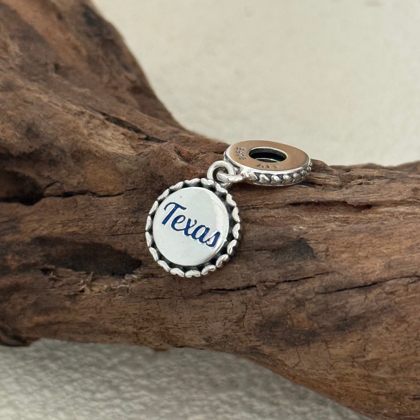 Texas Flag Exclusive Dangle Charm Pendant for Pandora Bracelet