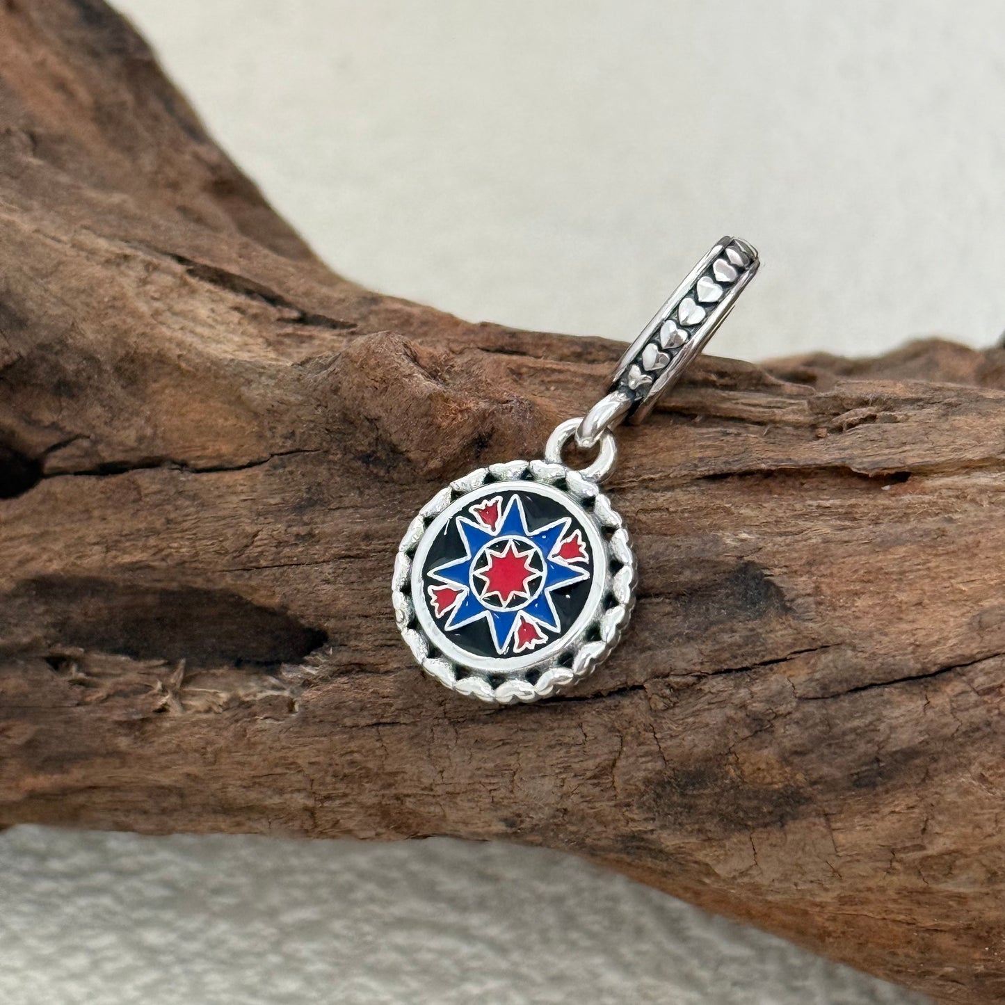 Faith Lancastex Flag Exclusive Dangle Charm Pendant for Pandora Bracelet